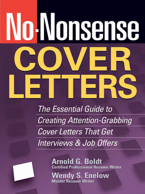 cover image of No-Nonsense Cover Letters